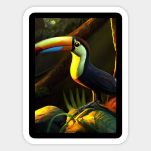 Toucan in Jungle Sticker